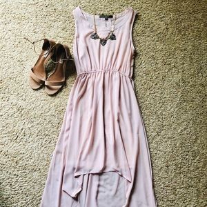 Blush Pink High-Low dress